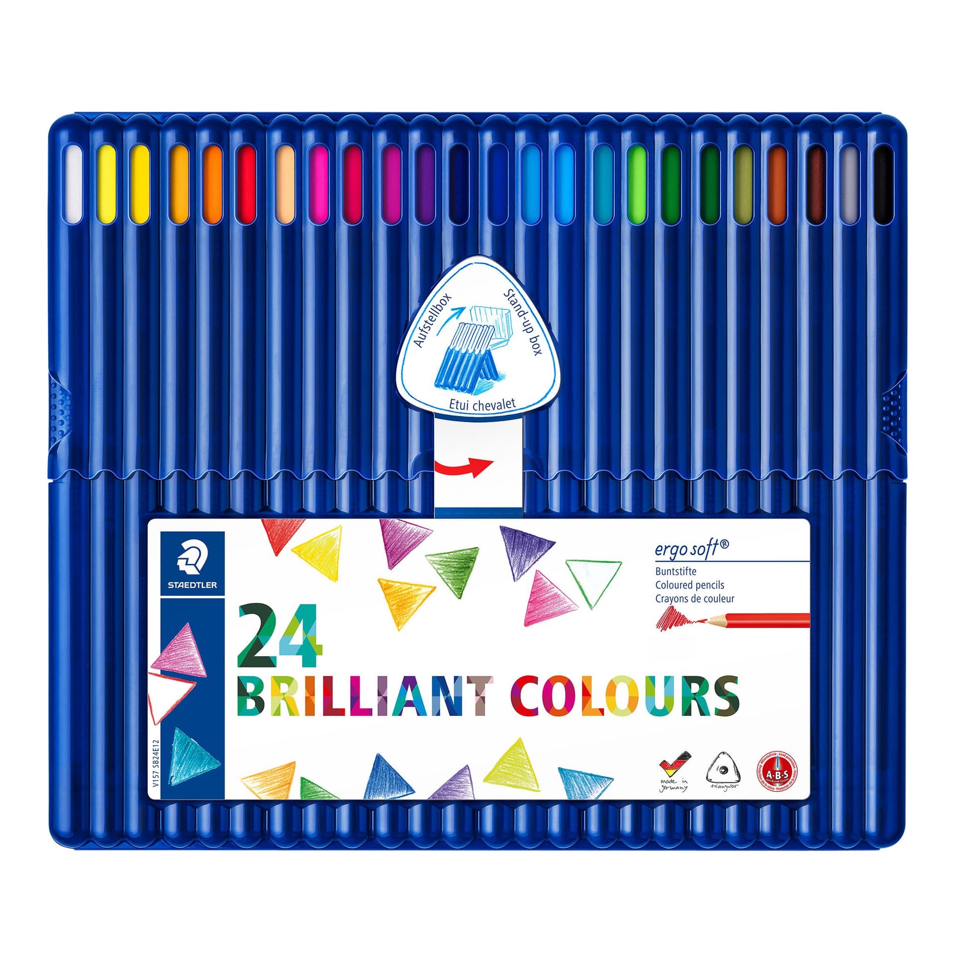 Kleurpotloden Staedtler Ergosoft driekantig 24stuks assorti 2
