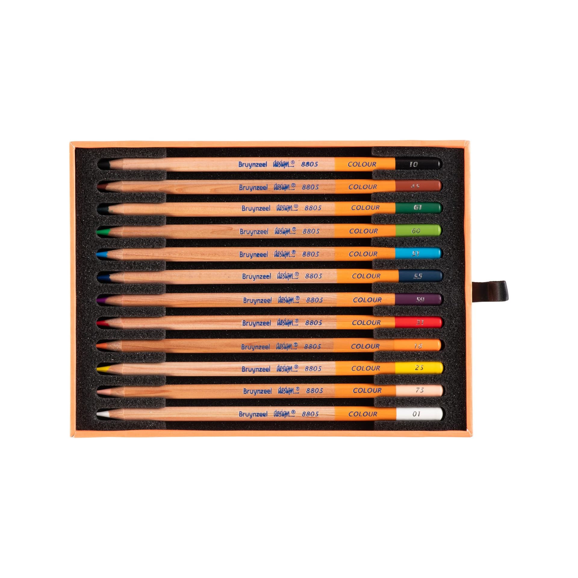 Kleurpotloden Bruynzeel Design met luxe bewaardoos assorti 12 stuks 2