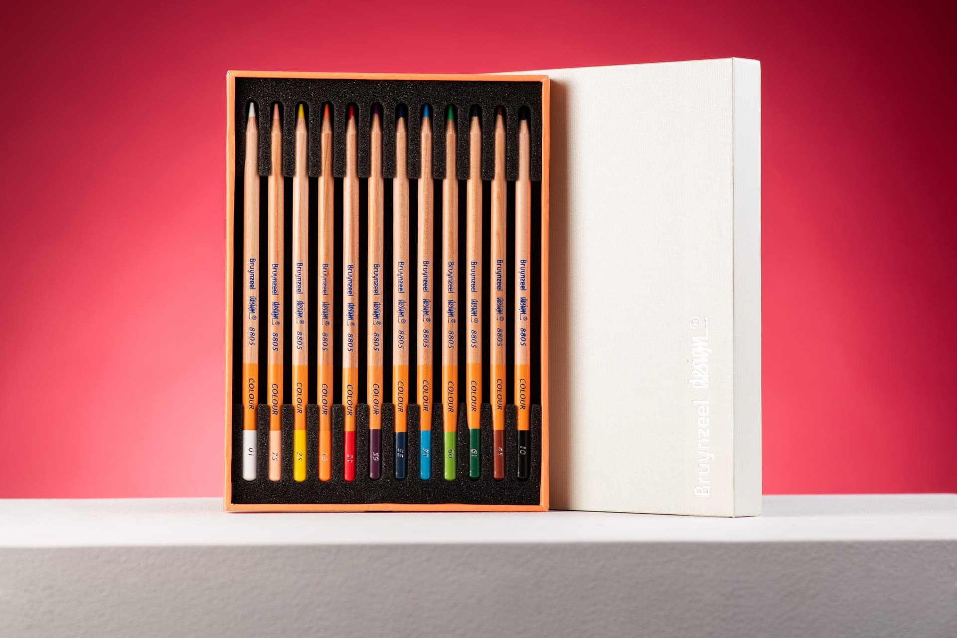 Kleurpotloden Bruynzeel Design met luxe bewaardoos assorti 12 stuks 4