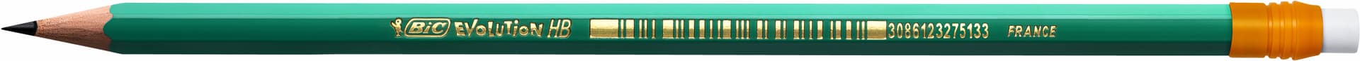 Potlood Bic Evolution ecolutions 655 zeshoekig HB met gumtop