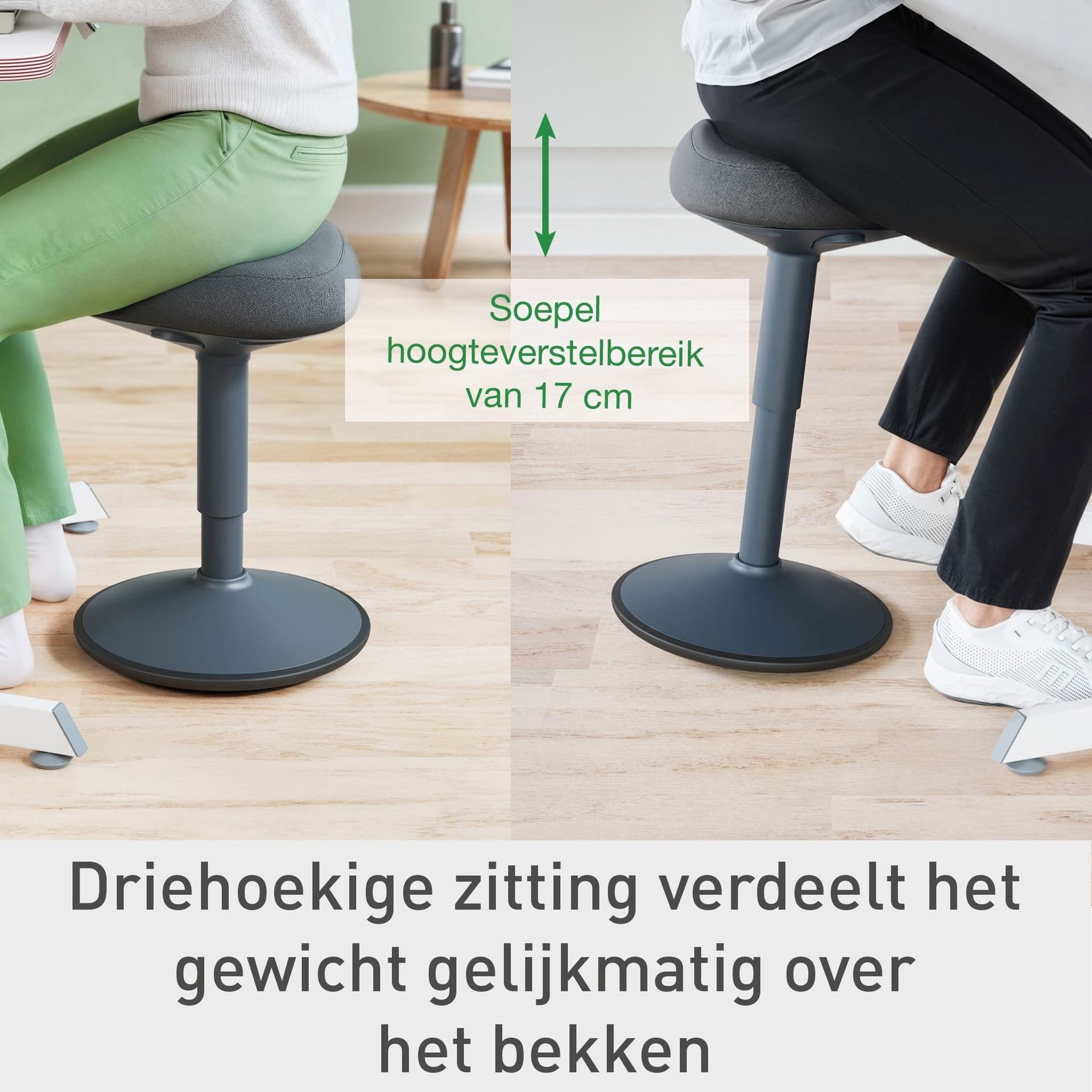 Actieve zitkruk Leitz Ergo met gasveer 47-64cm 6