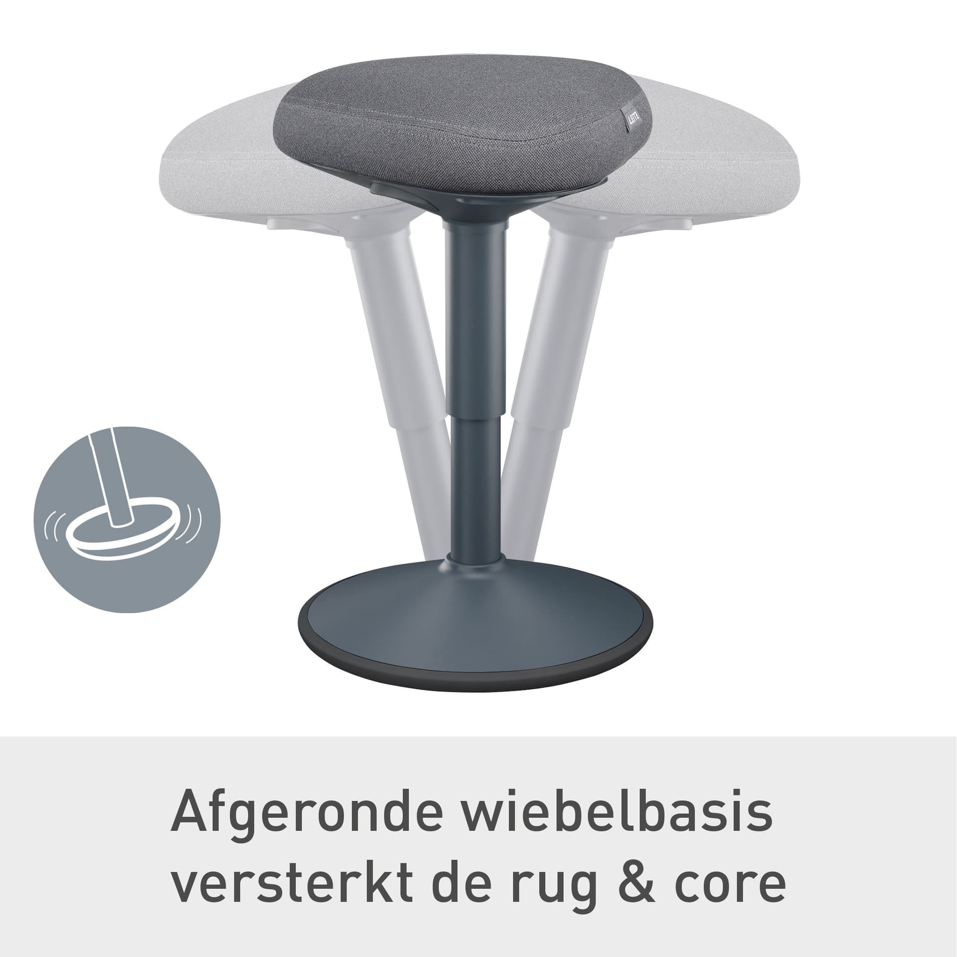 Actieve zitkruk Leitz Ergo met gasveer 47-64cm 7