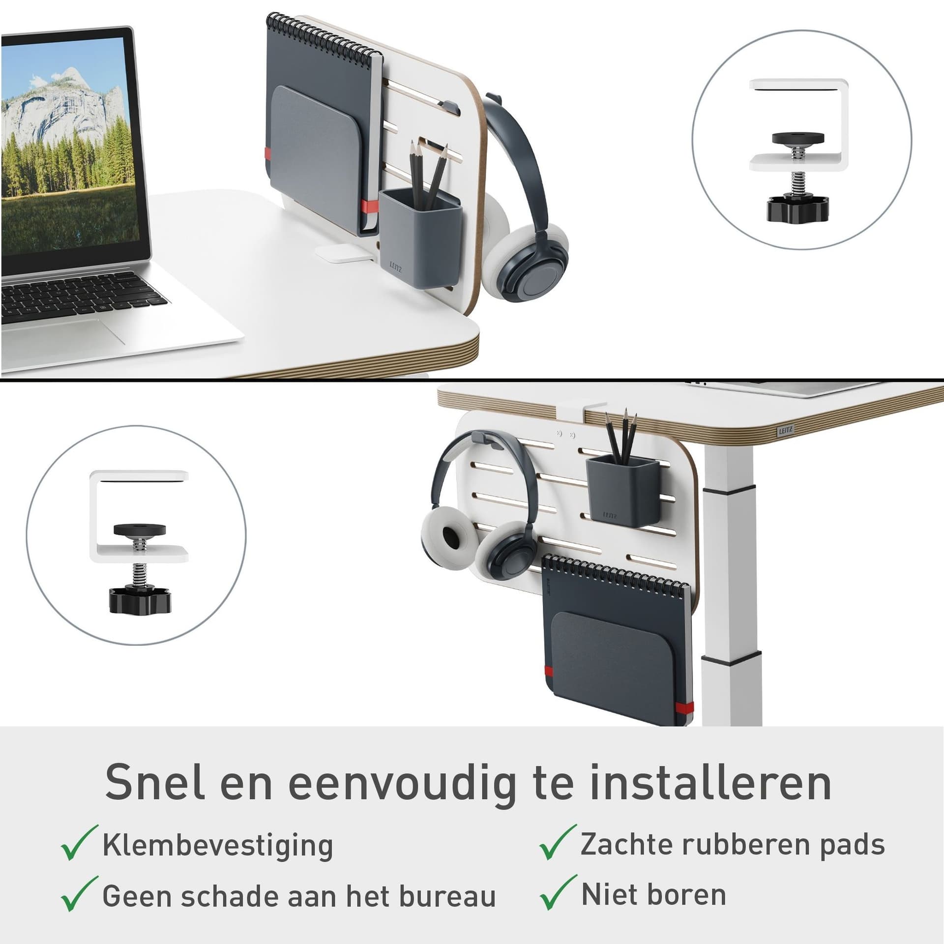 Bureau ophangbord Leitz Ergo klein 3