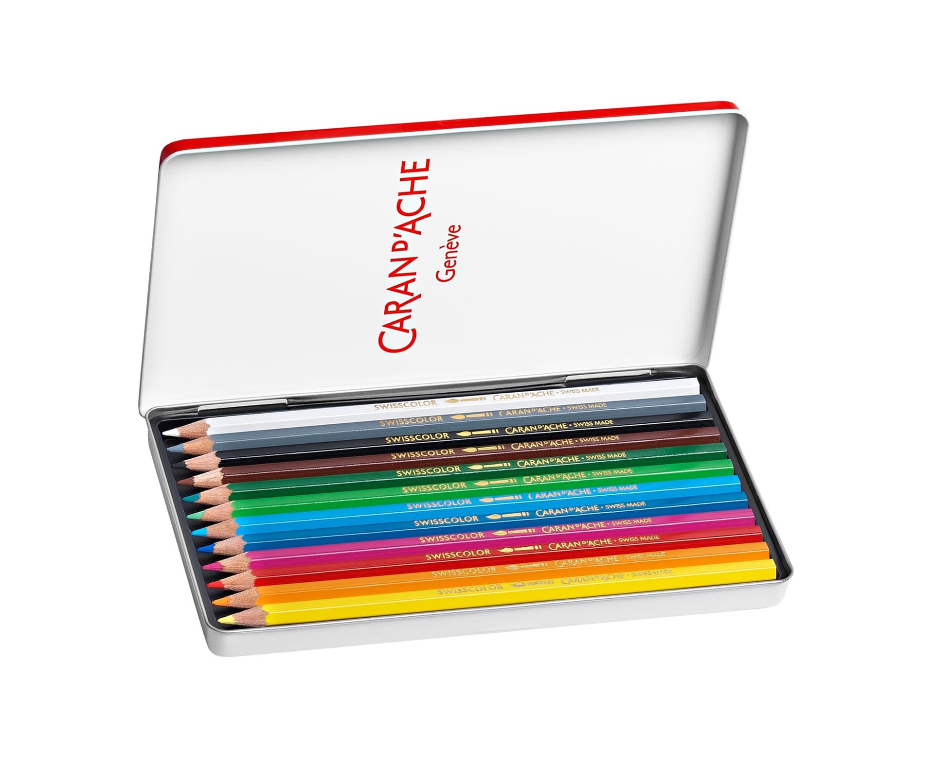 Kleurpotloden Caran d'Ache Swisscolor aquarel 12 stuks assorti 3