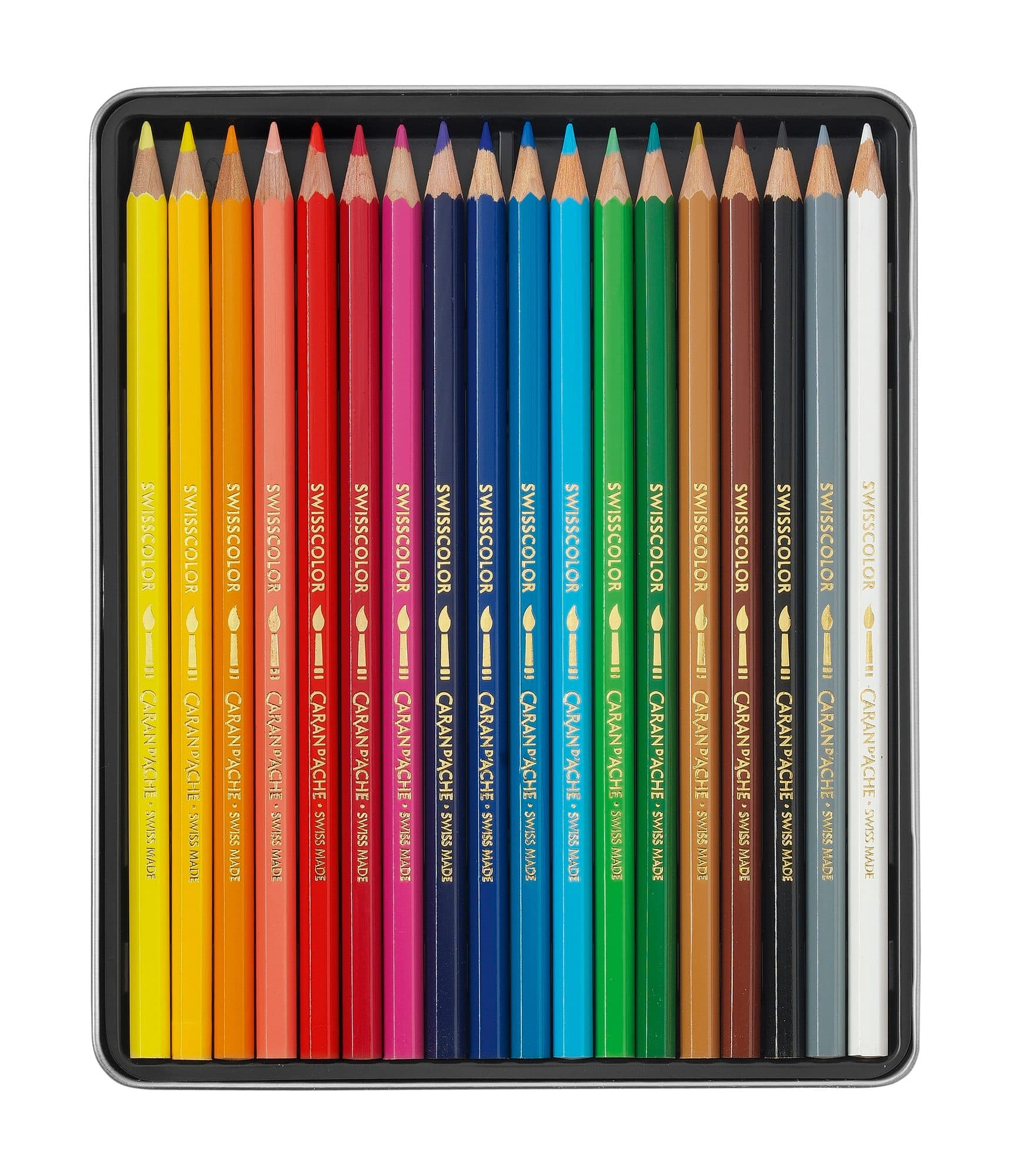 Kleurpotloden Caran d'Ache Swisscolor aquarel 18 stuks assorti 2