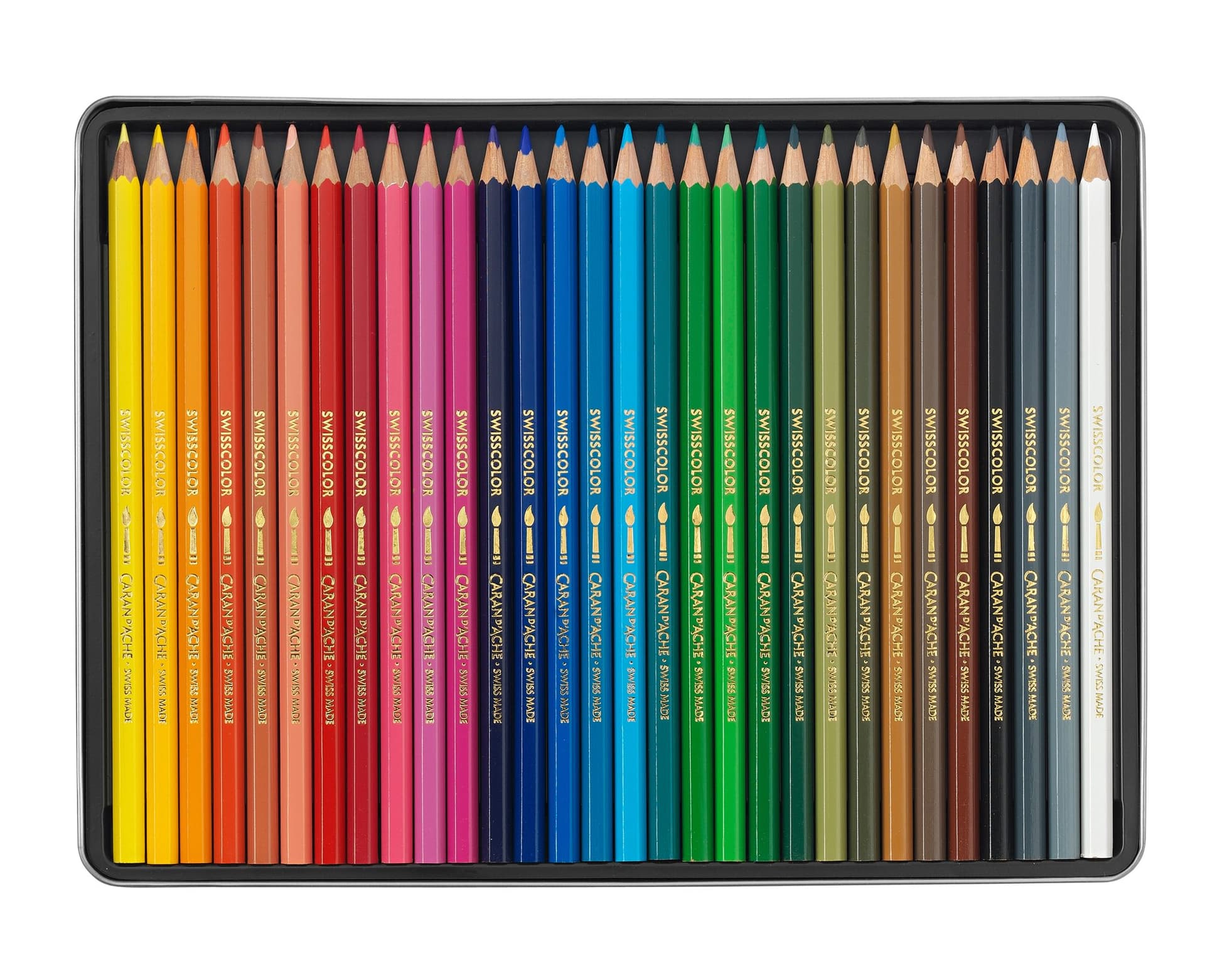 Kleurpotloden Caran d'Ache Swisscolor aquarel 30 stuks assorti 2