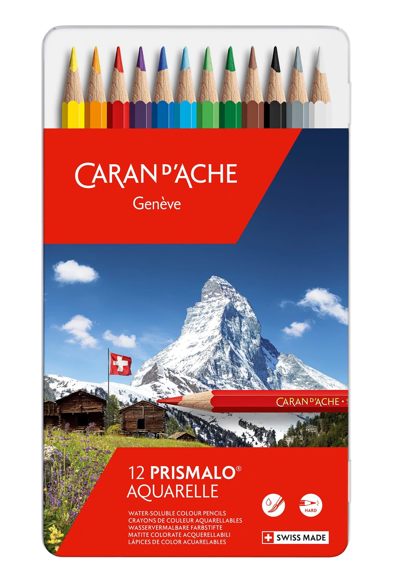 Kleurpotloden Caran d'Ache Prismalo 12 stuks assorti