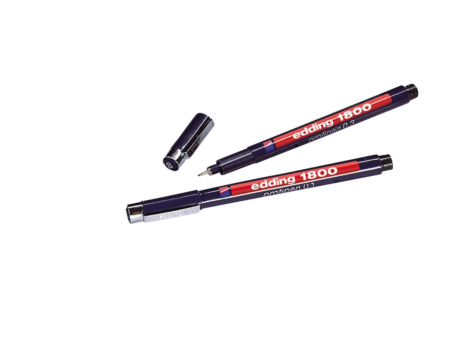 Fineliner edding 1800 0.25mm - 0.35mm - 0.5mm zwart set à 3 stuks 6