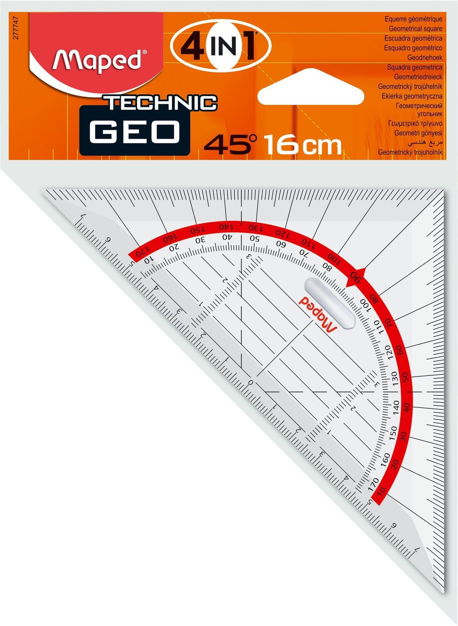 Geodriehoek Maped Technic 16cm