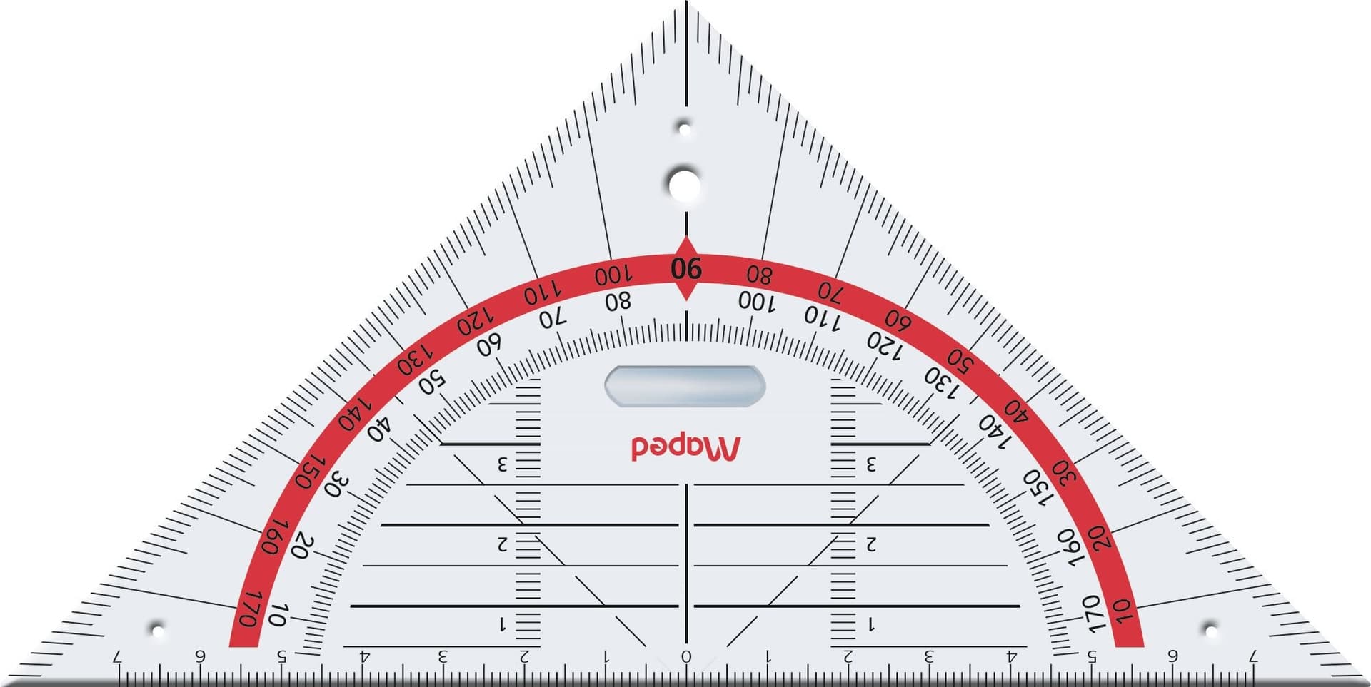 Geodriehoek Maped Technic 16cm 2