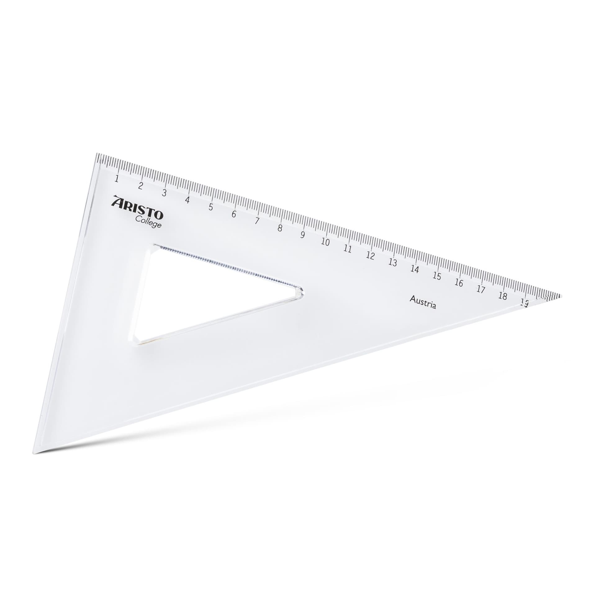 Driehoek Aristo 23620 200mm 30/60graden transparant 3