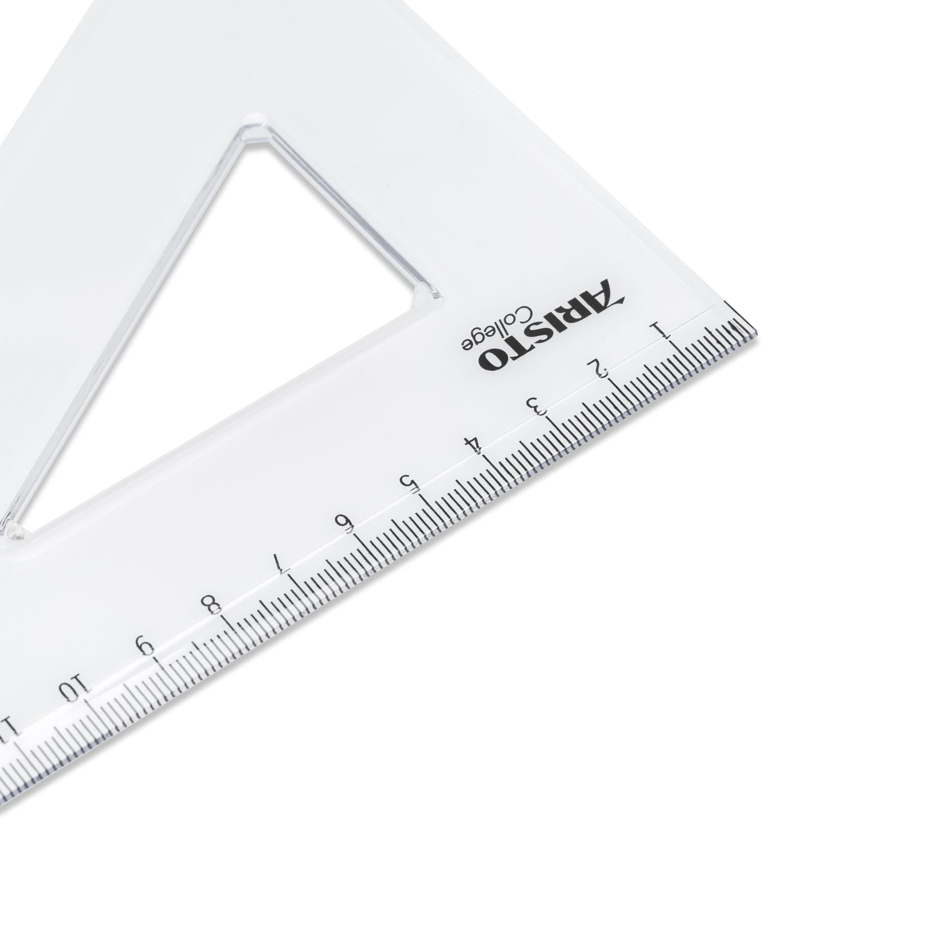 Driehoek Aristo 23620 200mm 30/60graden transparant 4