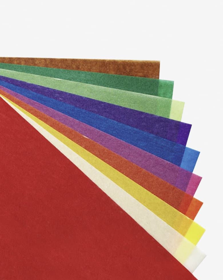 Transparant papier Folia 18.5x29.7cm 42gr 10 vel 10 kleuren 2