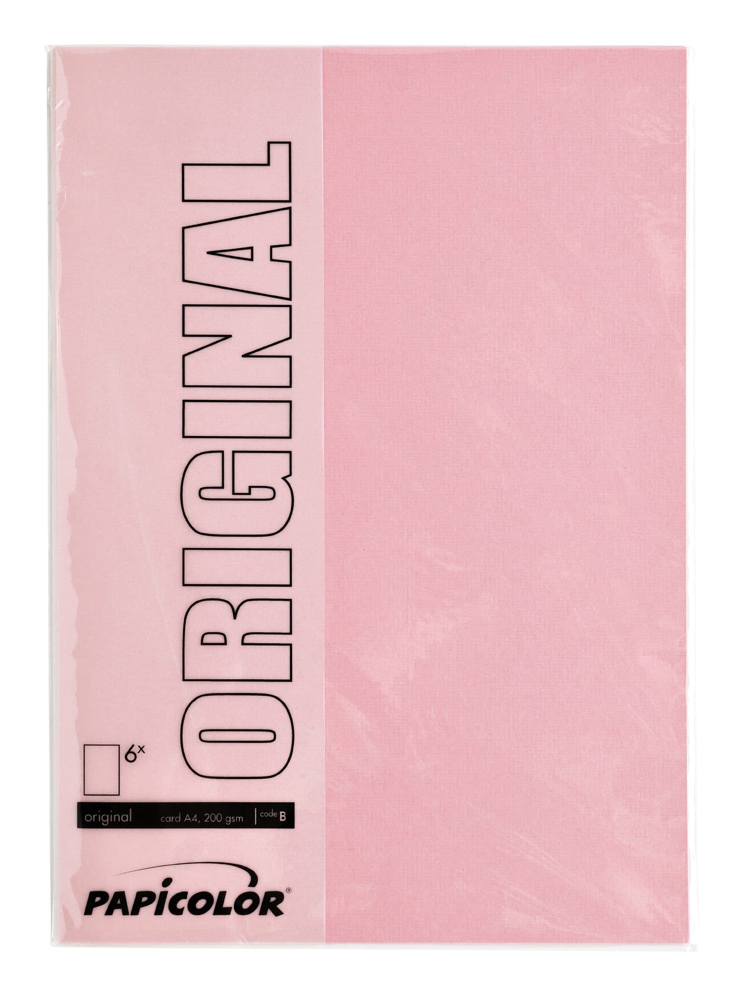 Kopieerpapier Papicolor A4 200gr 6 vel babyroze 2