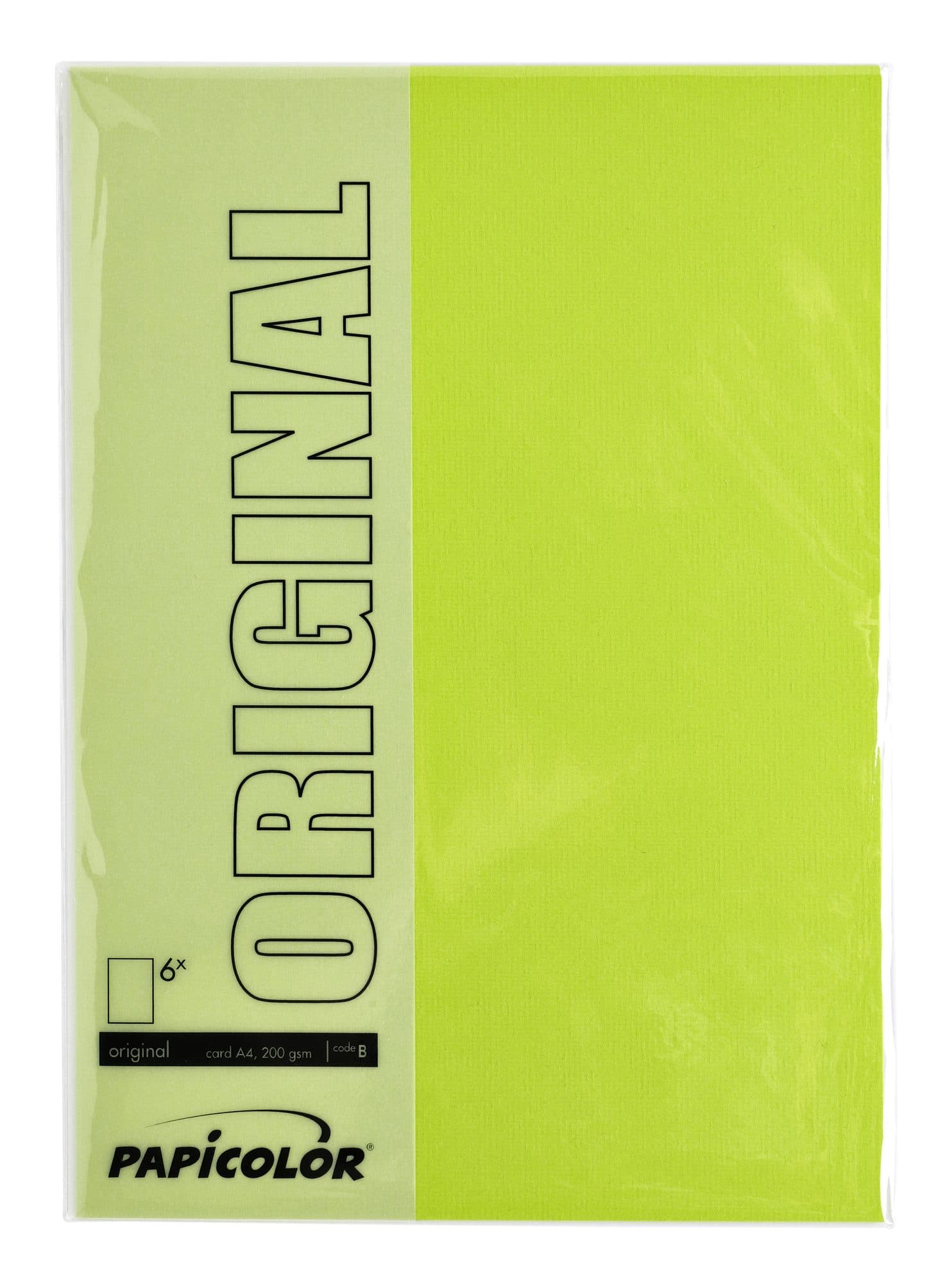 Kopieerpapier Papicolor A4 200gr 6 vel appelgroen 2