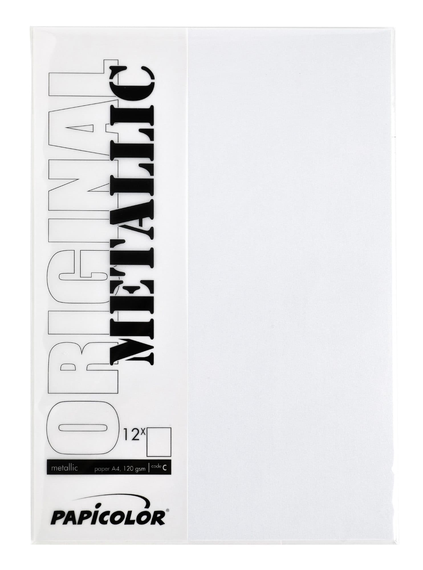 Kopieerpapier Papicolor A4 300gr 3 vel metallic parelwit 2