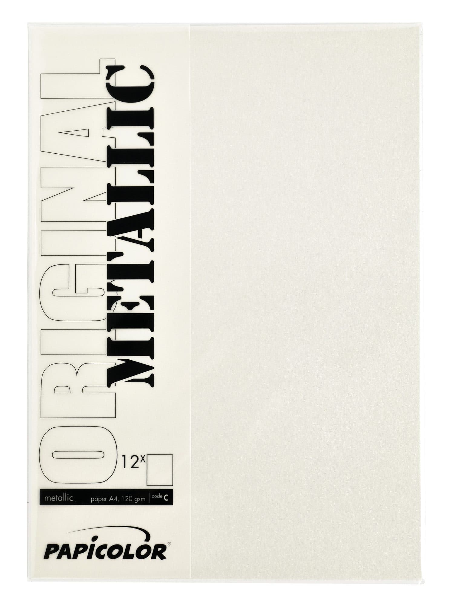 Kopieerpapier Papicolor A4 300gr 3 vel metallic ivoor 2