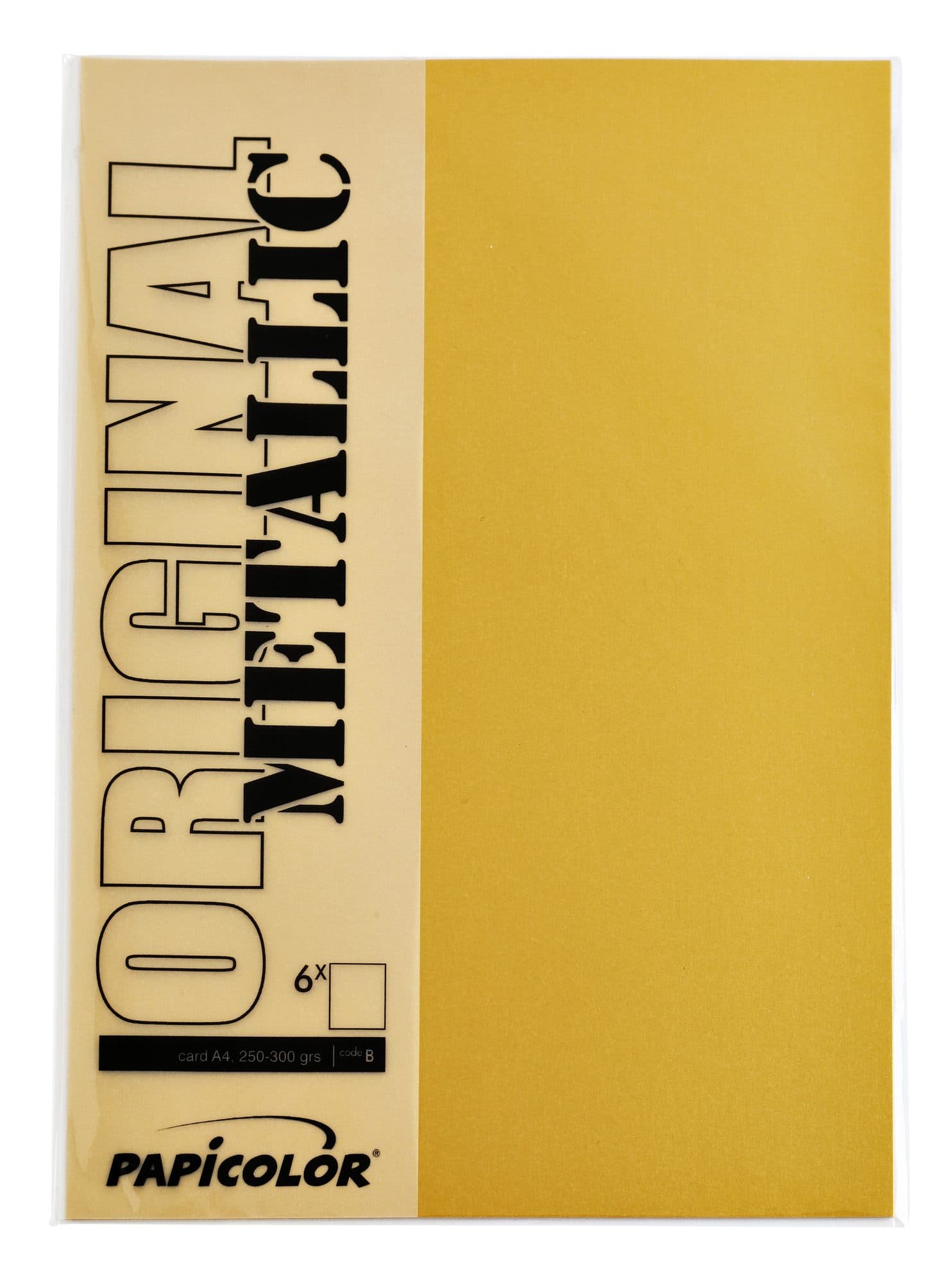 Kopieerpapier Papicolor A4 120gr 6 vel metallic goud 2