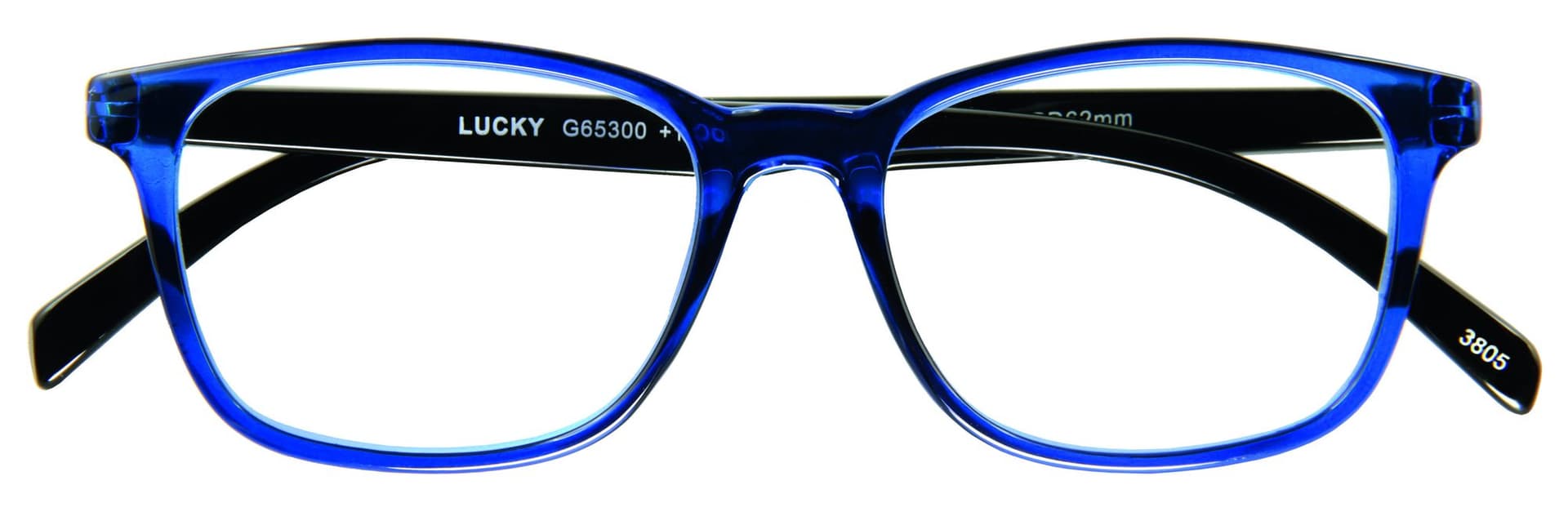 Leesbril I Need You +1.00 dpt Lucky blauw-zwart