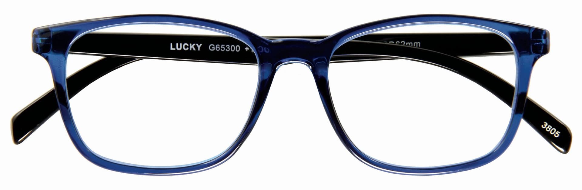 Leesbril I Need You +2.50 dpt Lucky blauw-zwart