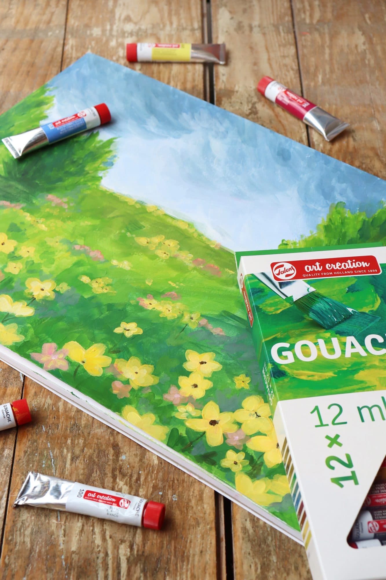 Gouache Talens Art Creation set à 8 kleuren 3