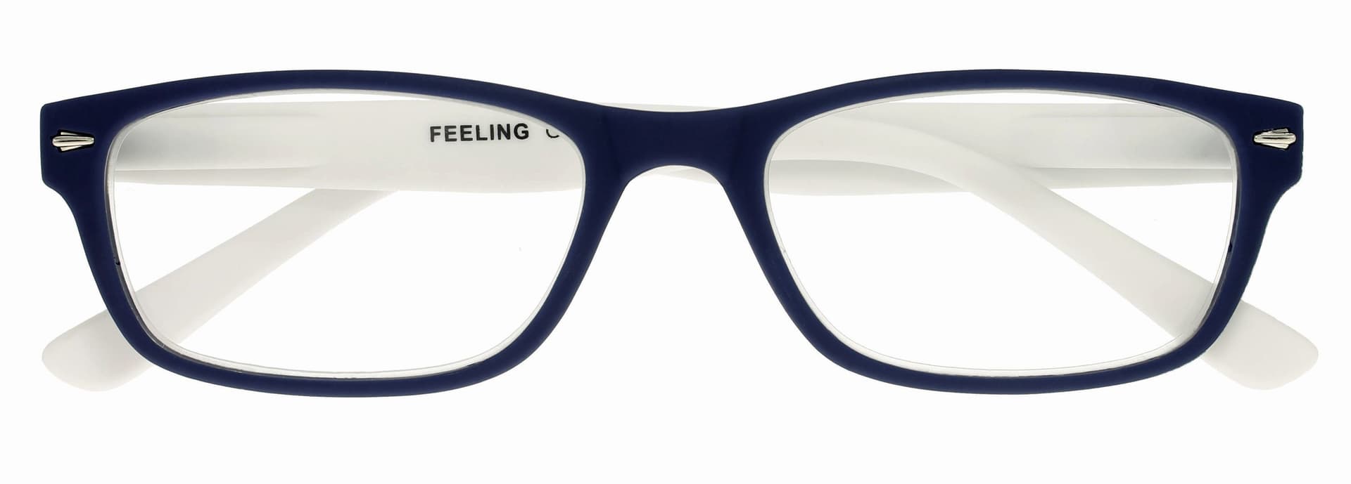 Leesbril I Need You +3.00 dpt Feeling blauw-wit 2