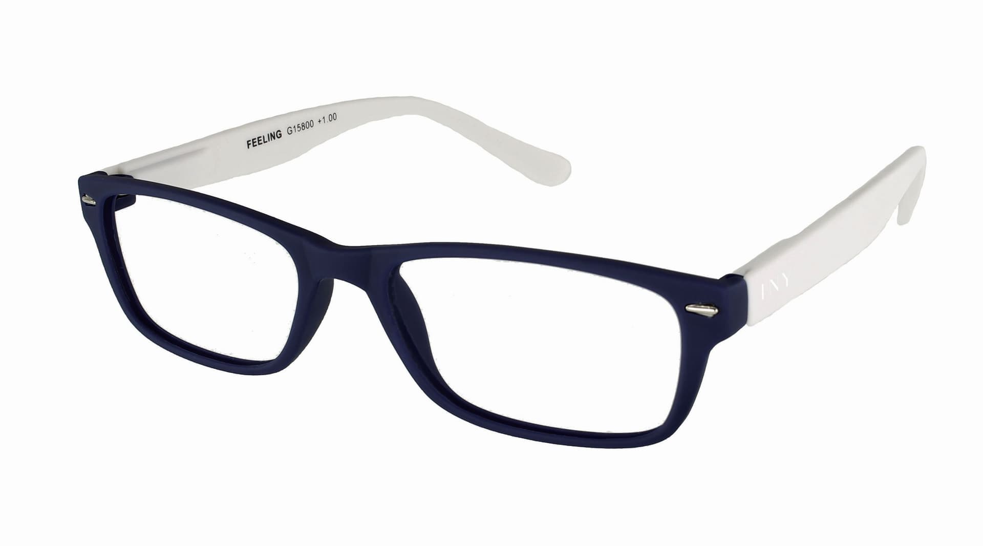 Leesbril I Need You +3.00 dpt Feeling blauw-wit 4