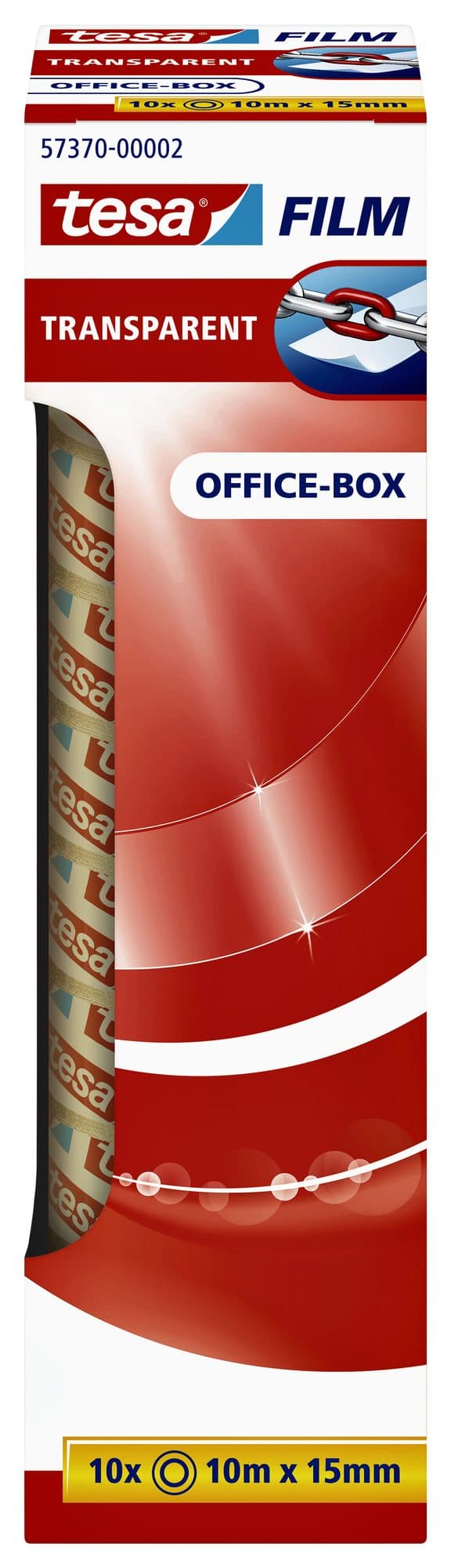 Plakband tesafilm®  10mx15mm transparant 10 rollen, 2