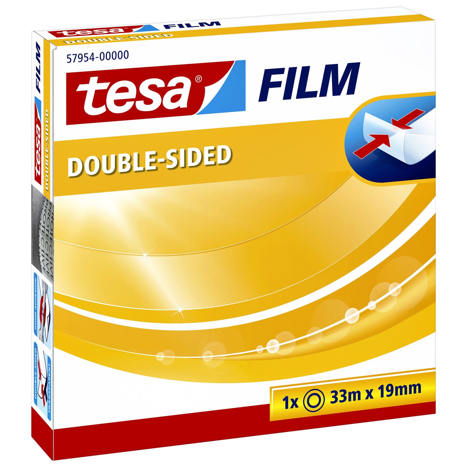 Dubbelzijdig plakband tesafilm® 33mx19mm transparant