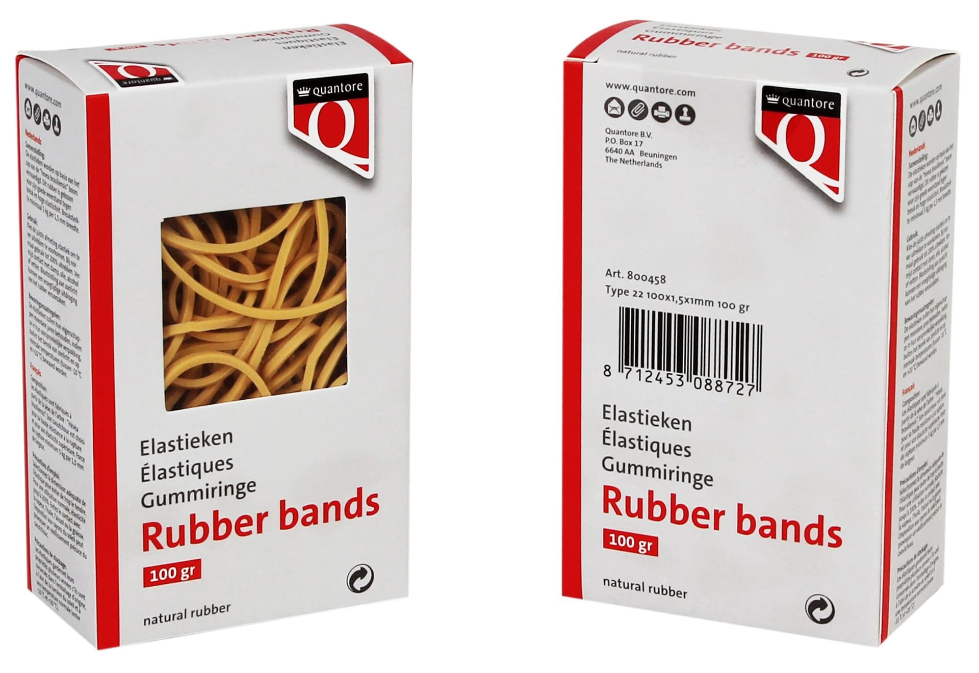 Elastiek Quantore 22 100x1,5x1mm 100gram 2