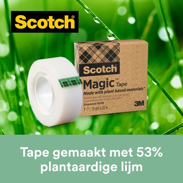 Plakband Scotch Magic 900 19mmx30m onzichtbaar mat 2