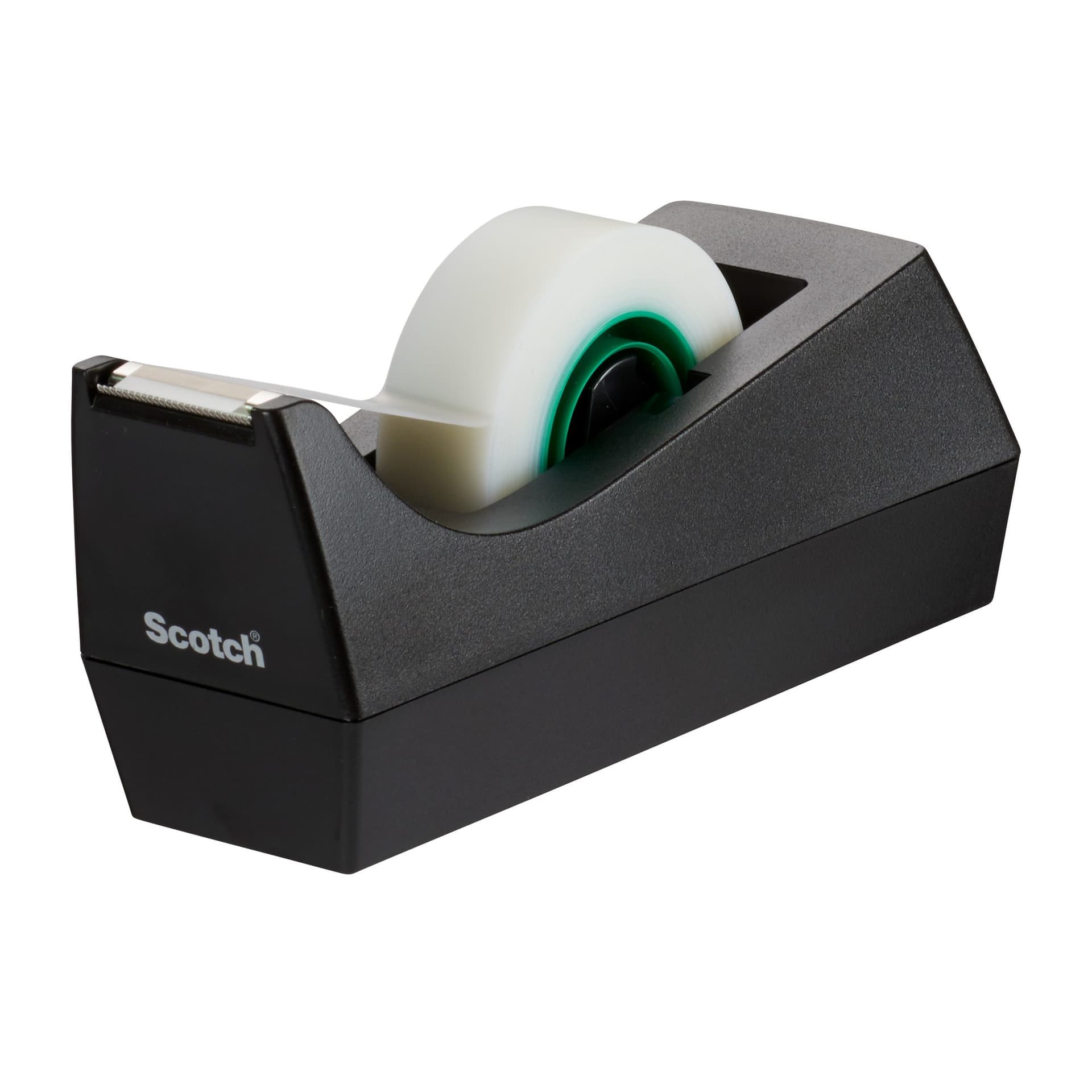 Plakbandhouder Scotch C38 recycled zwart + 3rol magic tape 900 19mmx33m 2