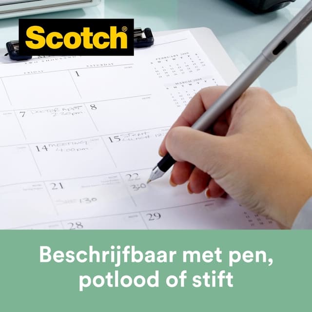 Plakbandhouder Scotch C38 recycled zwart + 3rol magic tape 900 19mmx33m 6