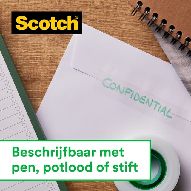 Plakband Scotch Magic 810 19mmx33m onzichtbaar transparant  4 rollen 4