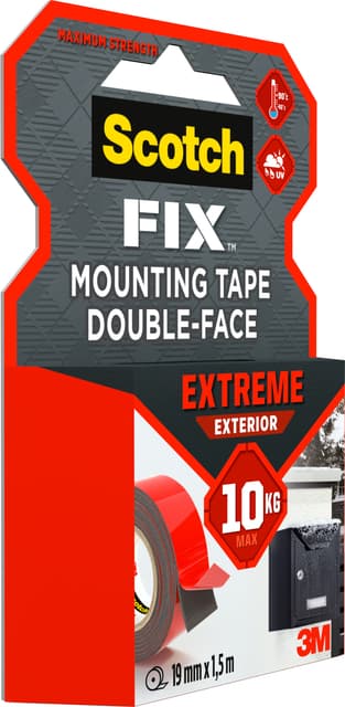Plakband Scotch Extreme Exterior 19mm x 1,5m dubbelzijdig 4