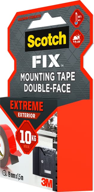 Plakband Scotch Extreme Exterior 19mm x 1,5m dubbelzijdig 5