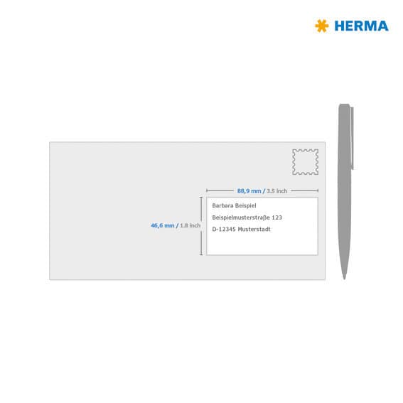 Etiket HERMA 4609 52.5x21.2mm premium wit 11200 stuks 3