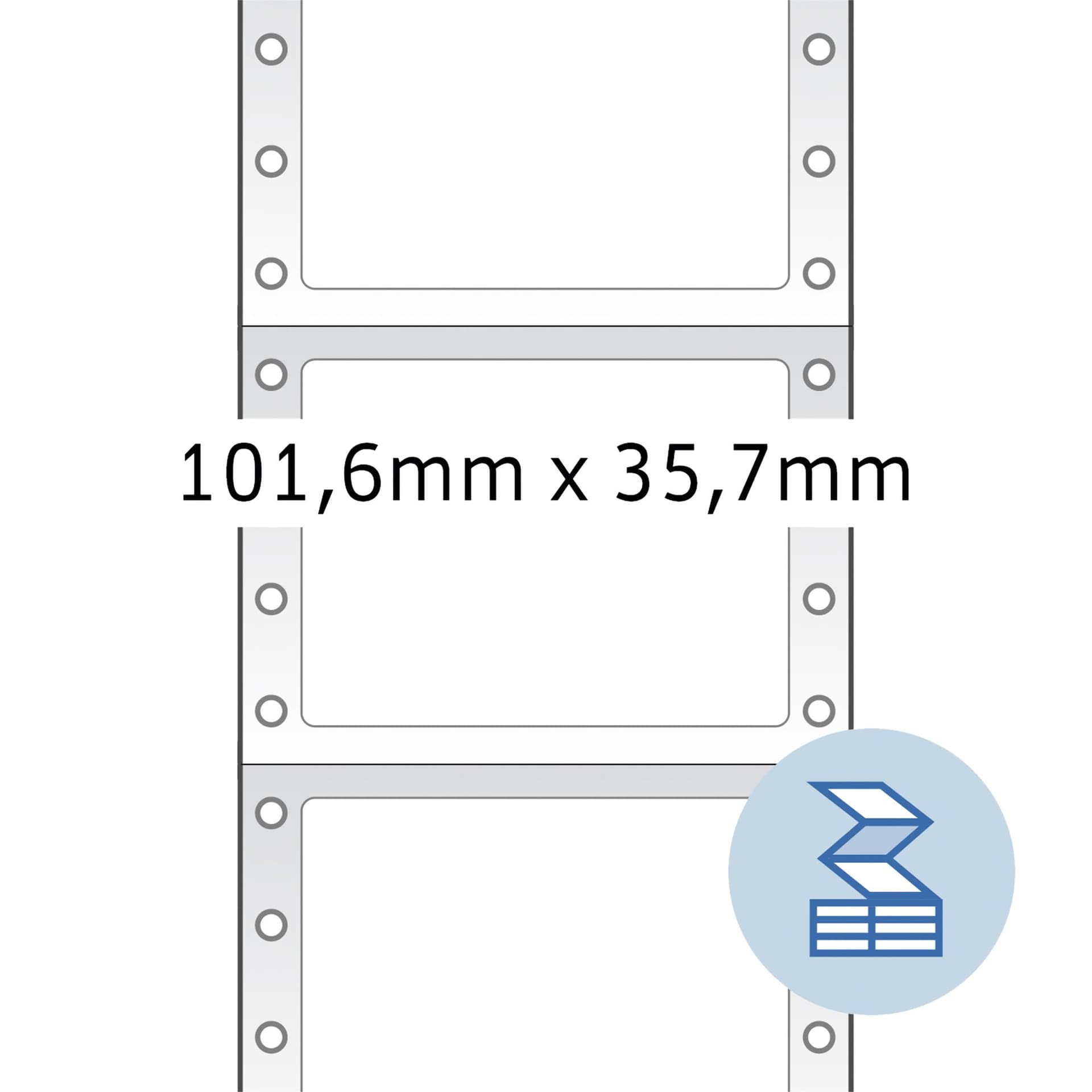 Etiket HERMA 8212 101.6x35.7mm 1-baans wit 4000 stuks 2