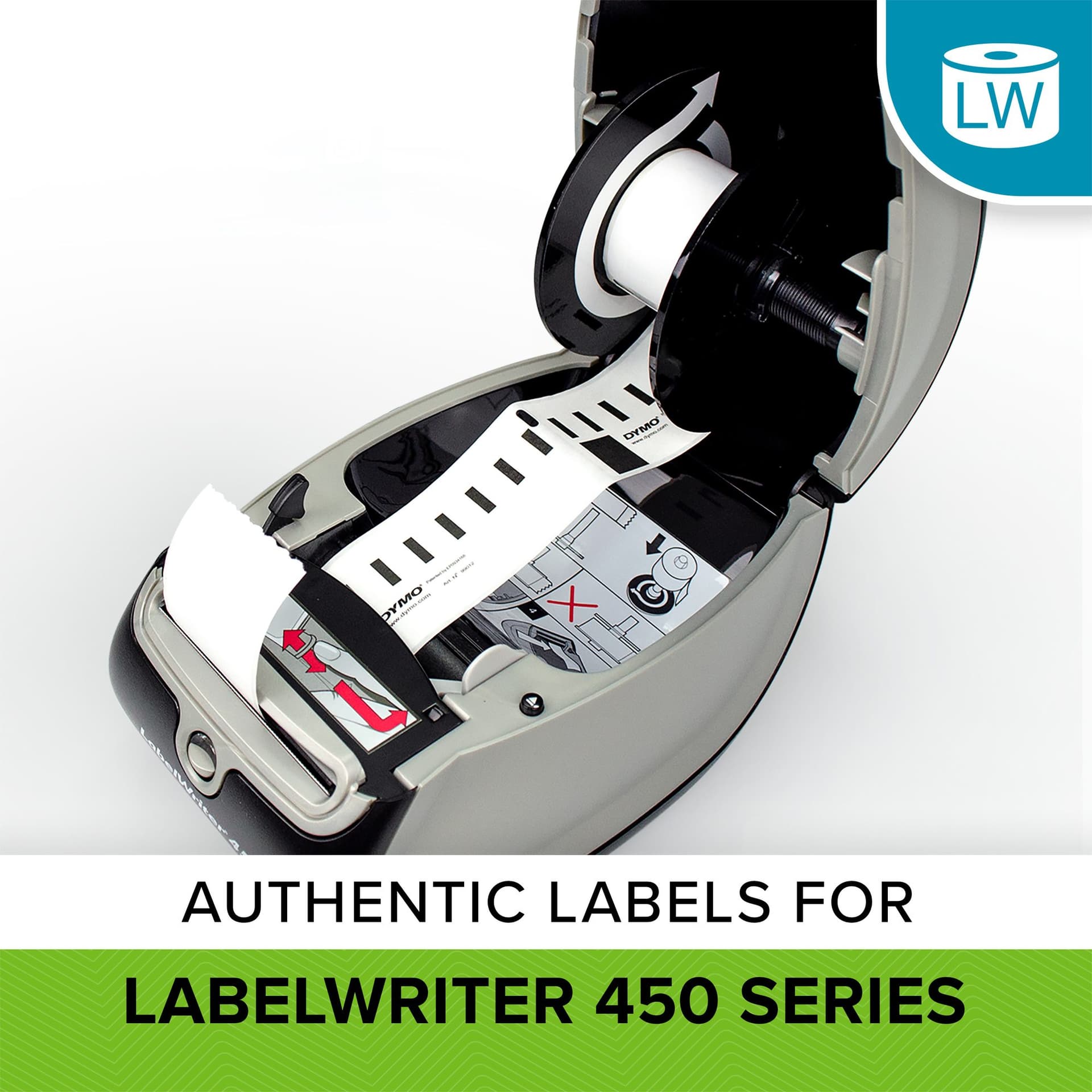 Etiket Dymo LabelWriter multifunctioneel 32x57mm 6 rollen á 1000 stuks wit 10