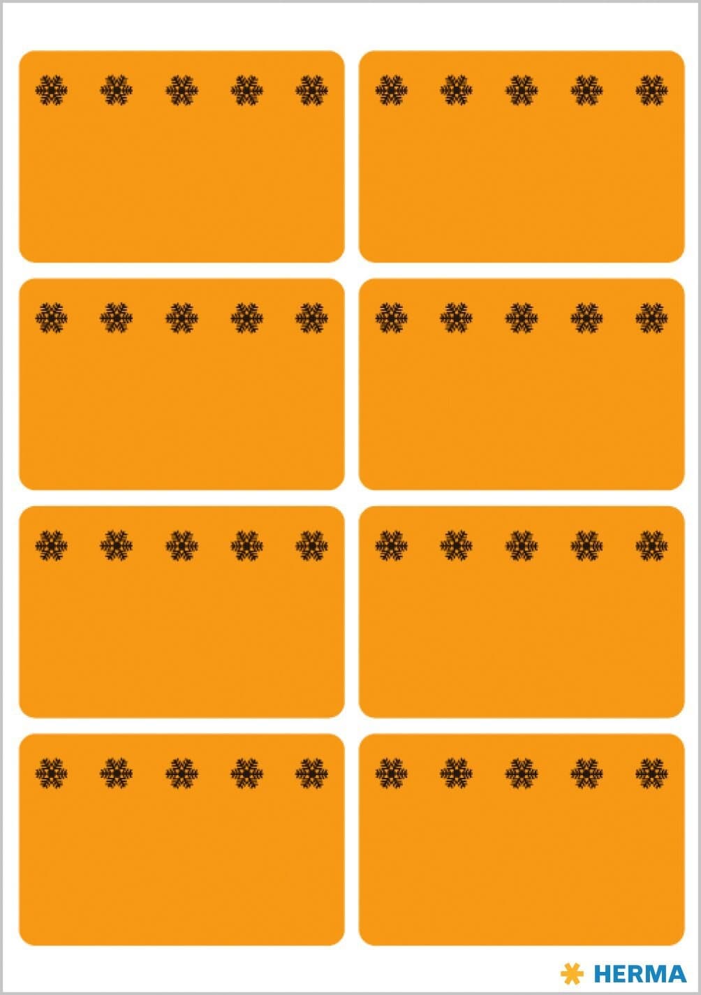 Etiket HERMA 3774 26x40mm diepvries oranje 48 stuks 2