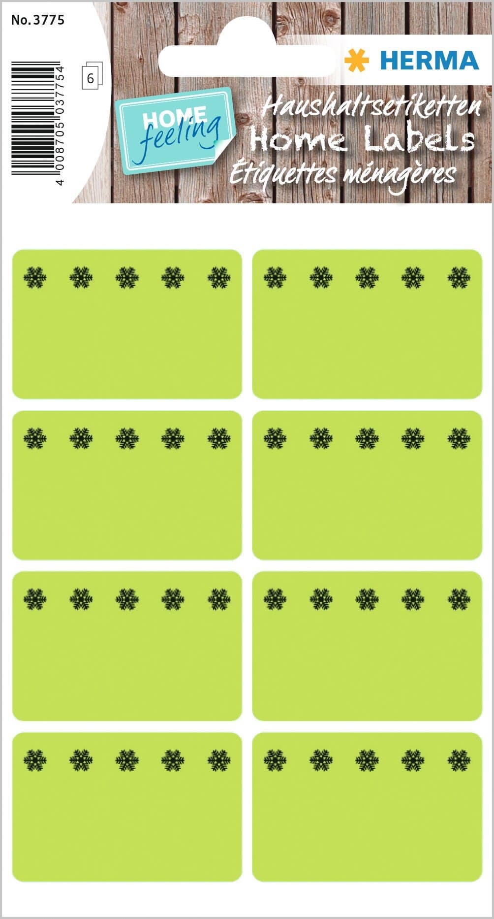 Etiket HERMA 3775 26x40mm diepvries groen 48 stuks
