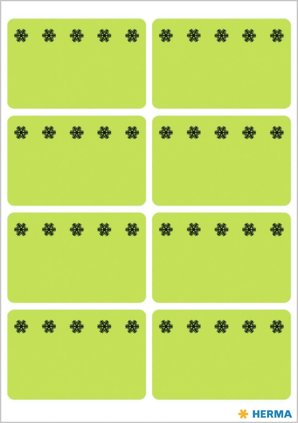 Etiket HERMA 3775 26x40mm diepvries groen 48 stuks 2