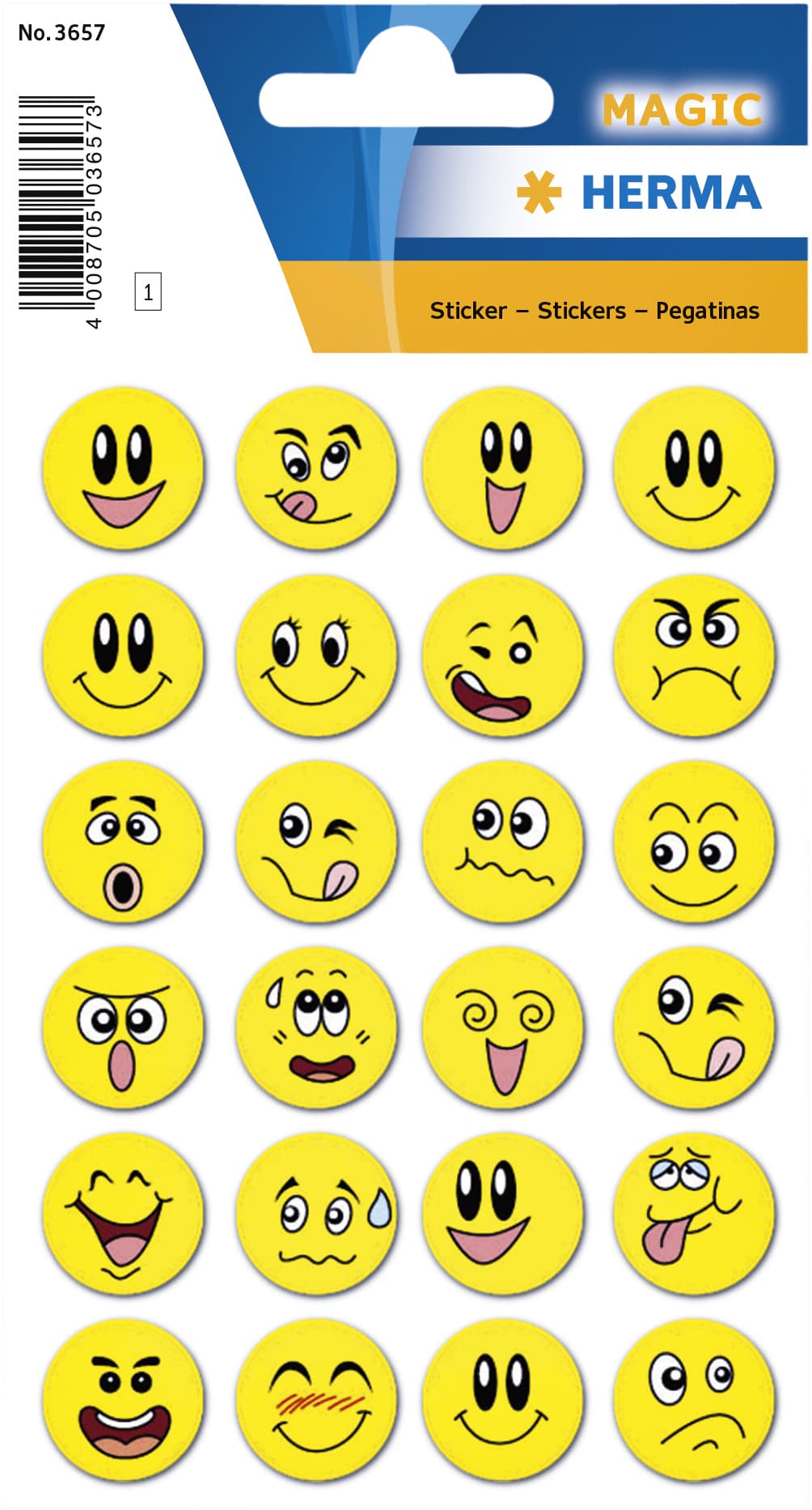 Etiket HERMA 3657 smiley met wiebeleffect 2