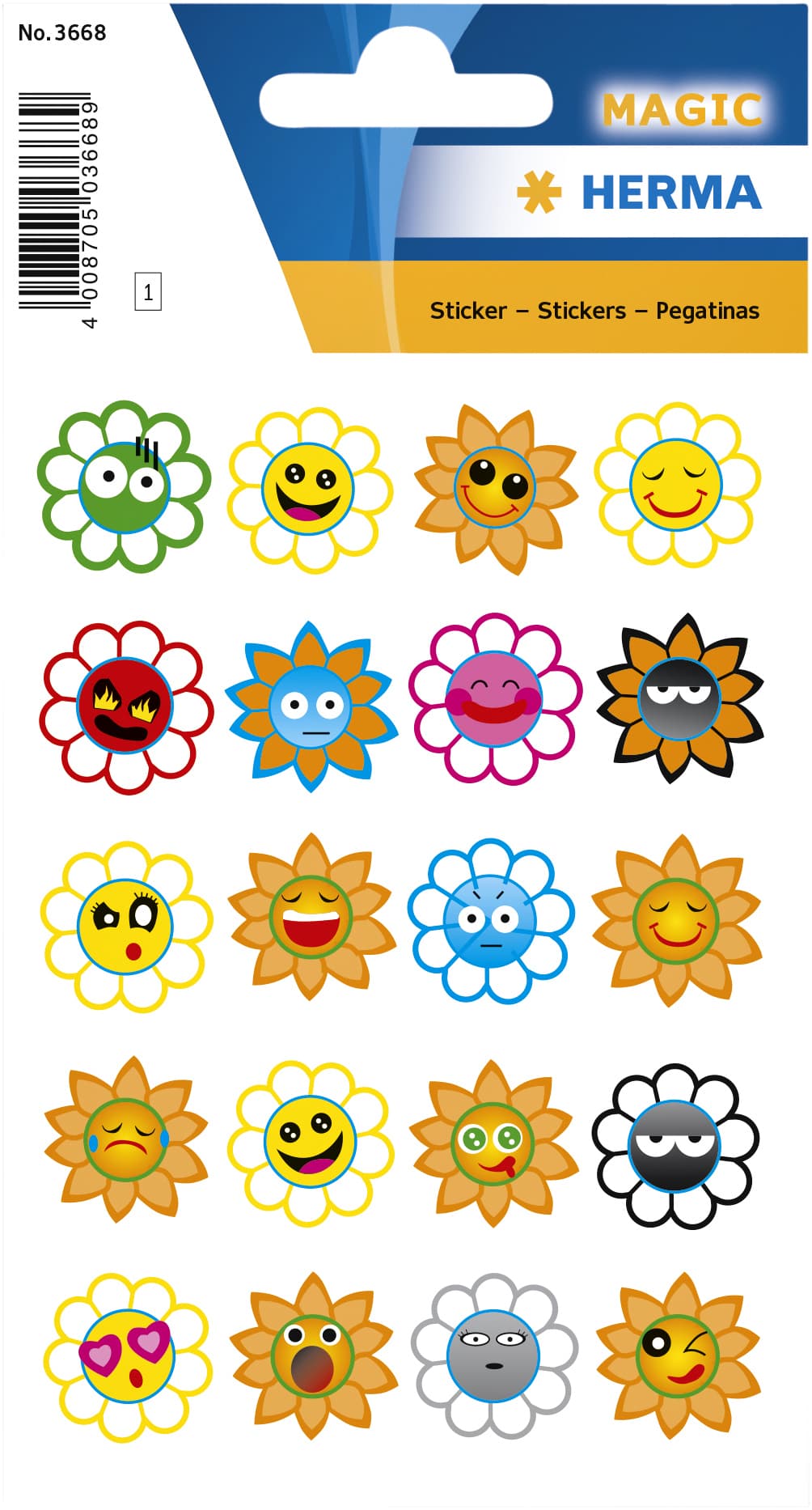 Etiket HERMA 3668 crazy zonnen puffy 2