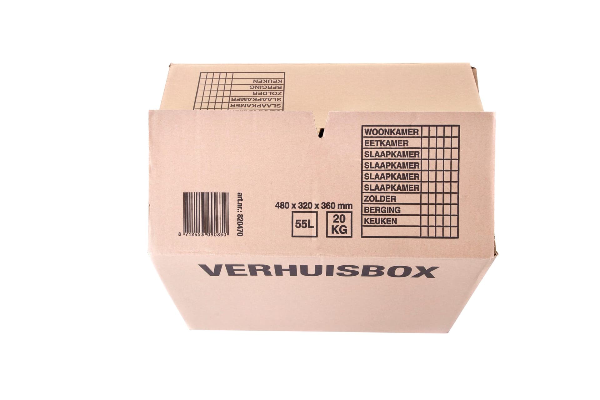 Verhuisdoos IEZZY 480x320x360mm bruin 3mm 3