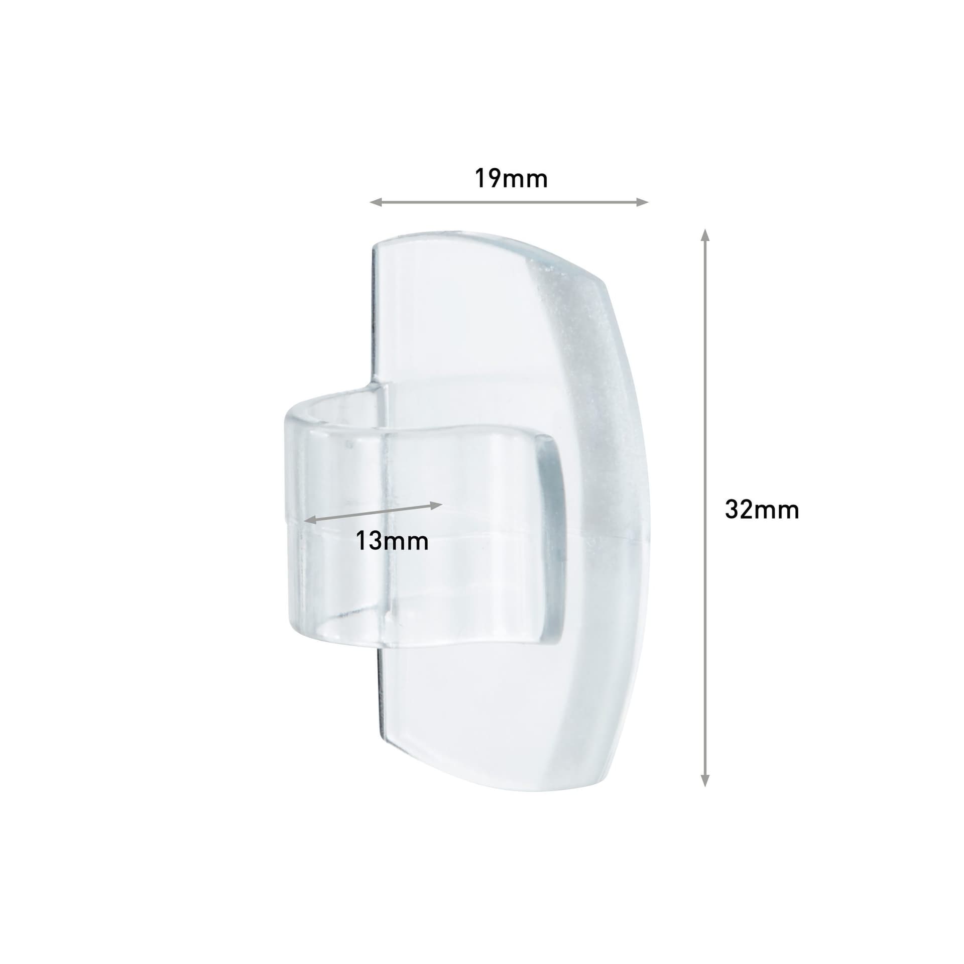 Kabelklem Command rond incl bevestigingsstrips transparant 4 stuks 2