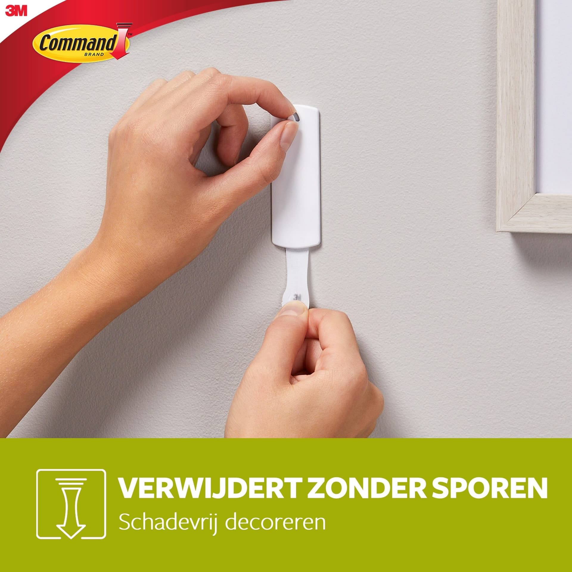 Haak Command kunststof tbv schilderijen incl bevestigingsstrip 6