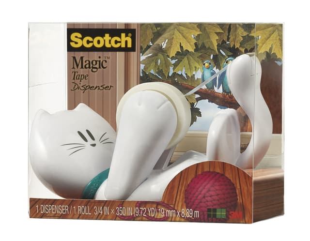 Plakbandhouder Scotch C39 kat + 1rol magic tape 19mmx7.5m 3