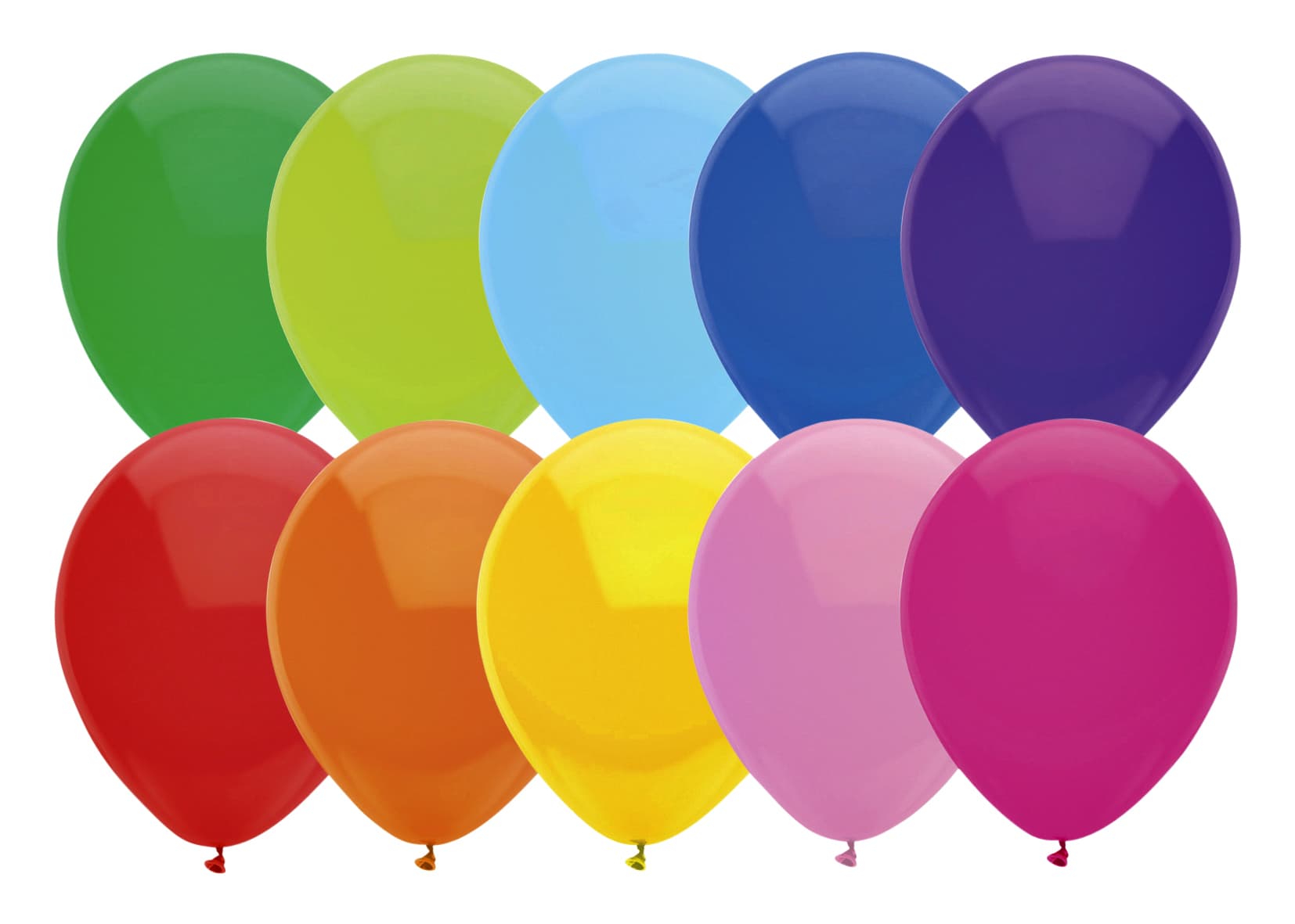 Ballon Haza uni 30cm 10 stuks assorti 2