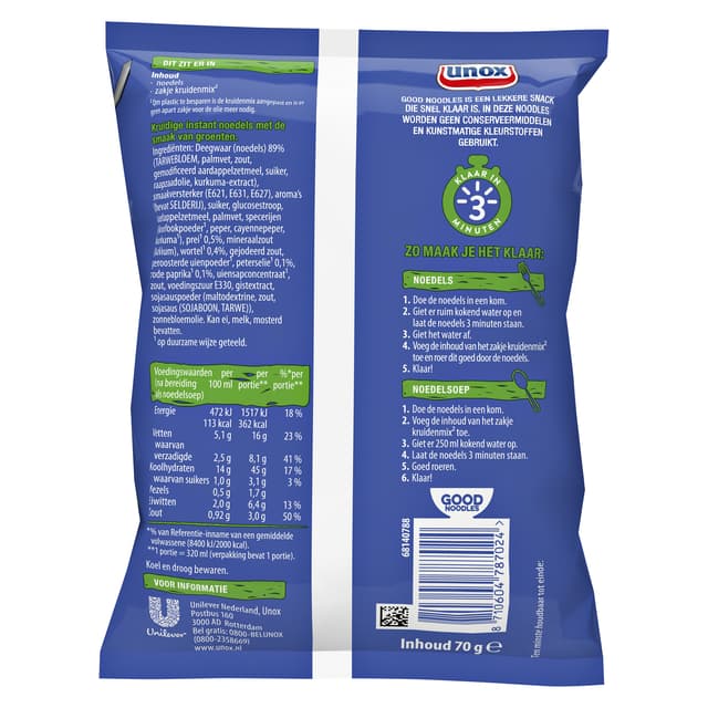 Good Noodles Unox groenten 2